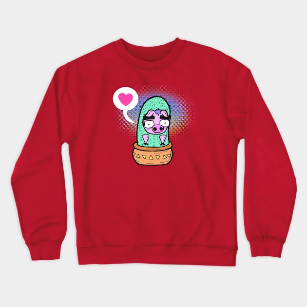 Prickly Personality Crewneck Sweatshirt by calavara